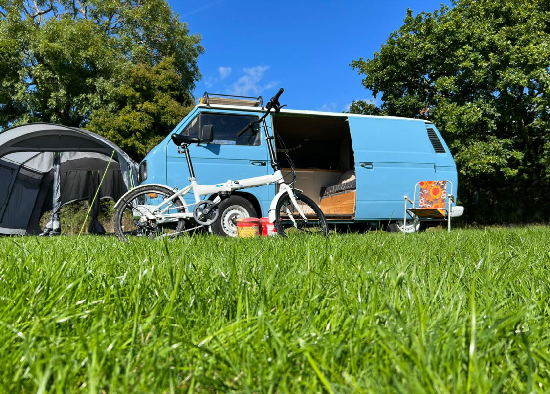 Traditional camping at Retro Staycations